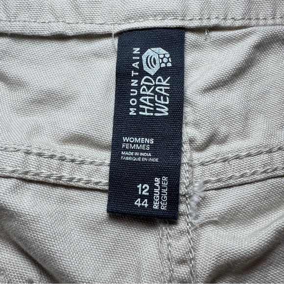 Mountain Hardwear Cotton Ridge High Waisted  Cream Colored Pant - Size 12 - Picture 6 of 10